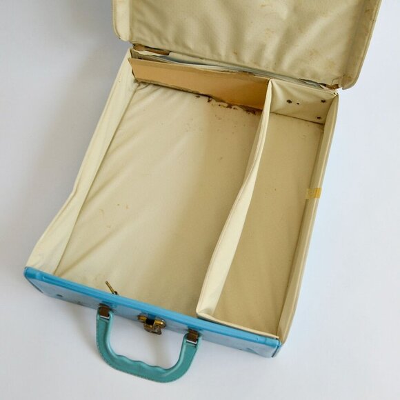 Vintage 1960's Brownie Doll Case Effanbee Blue Carry Storage - Picture 6 of 7